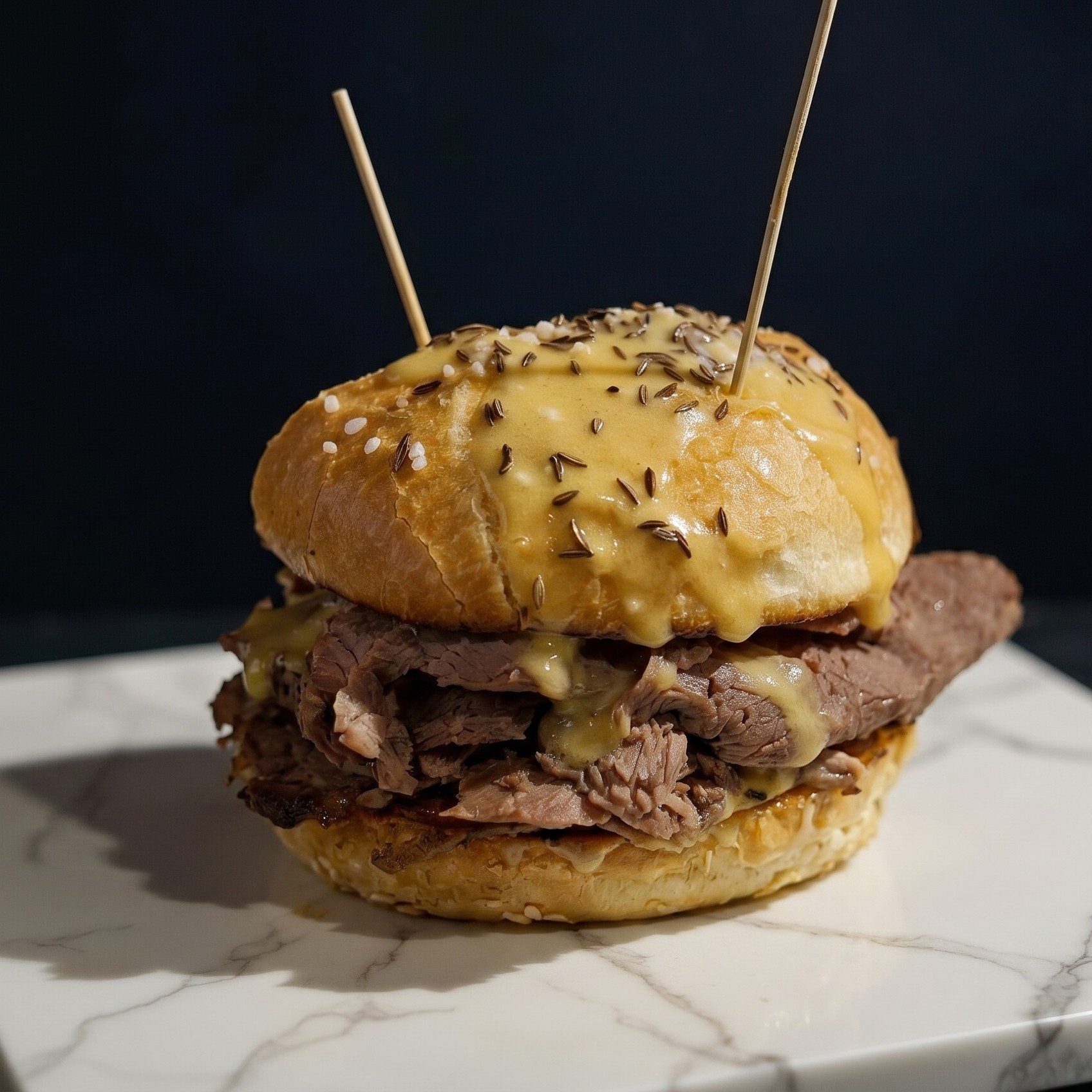 Beef on Weck Sandwich.