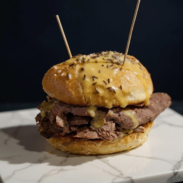 Beef on Weck Sandwich.